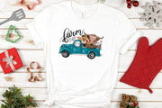 Farm Animals | Sublimation Png | Hand Drawn | Turquoise Truck