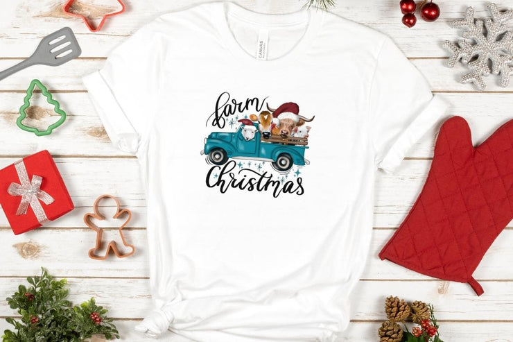 Farm Christmas | Png Sublimation | Farm Life | Christmas Old Truck