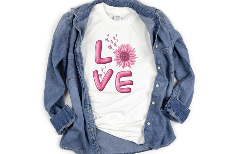 Love Flower | Valentines Day | Sublimation Png