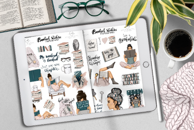 GOODNOTES STICKERS | BOOKISH STICKERS