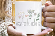 Grow Positive Thoughts Png | Sublimation Download