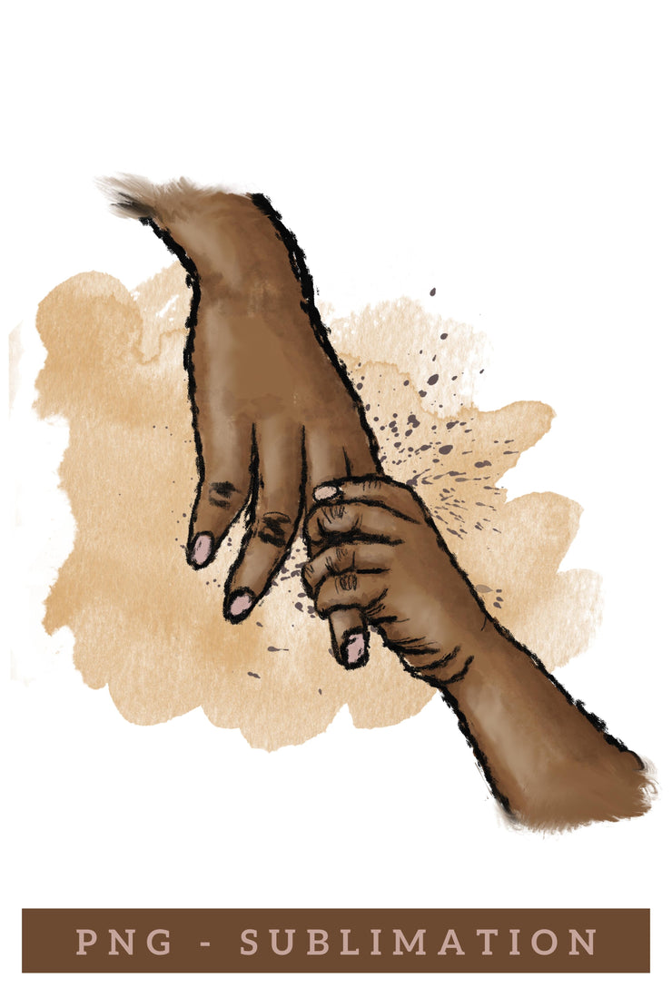 Adult And Child Holding Hands | African American Hands