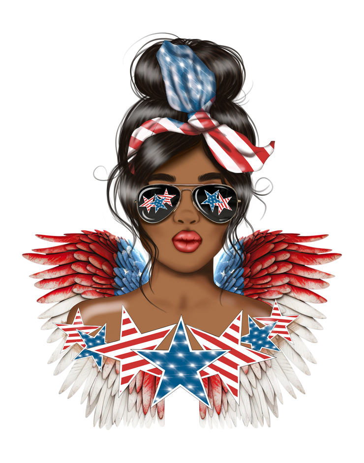 African American | 4th Of July Png | Sublimation Download