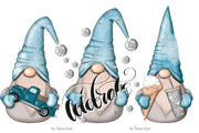 Blue Birthday Nordic Gnomes Icons
