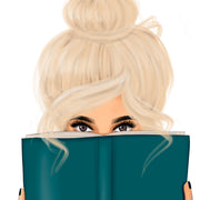 Book Lover Png | Bookish Blonde Woman