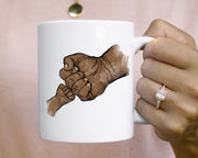 Father And Son Fists | African American | Sublimation Png