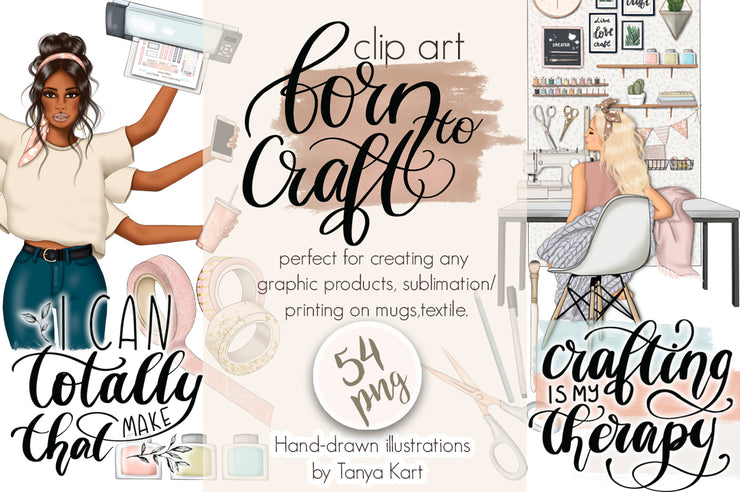 Born To Craft Clip Art