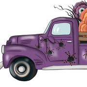 Purple Fall Old Truck Fall Sublimation Thanksgiving Png