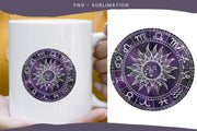 Zodiac Circle | Astrology Symbols | Png Sublimation