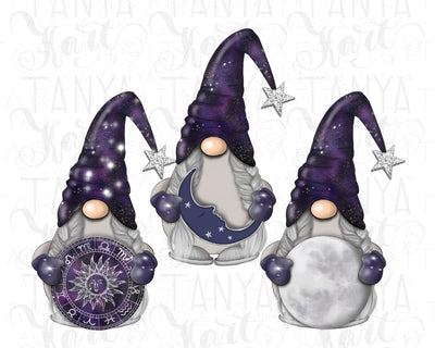 Celestial Gnomes | Png Sublimation | Nordic Gnomes