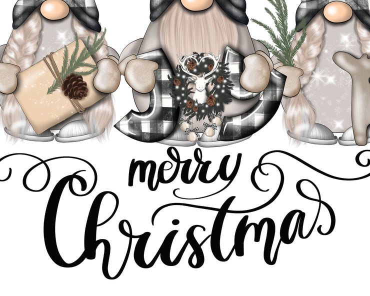 Merry Christmas | Plaid Gnomes |  Xmas Sublimation