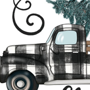 Truck Sublimation | Buffalo Plaid Png | Merry Christmas