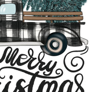 Truck Sublimation | Buffalo Plaid Png | Merry Christmas