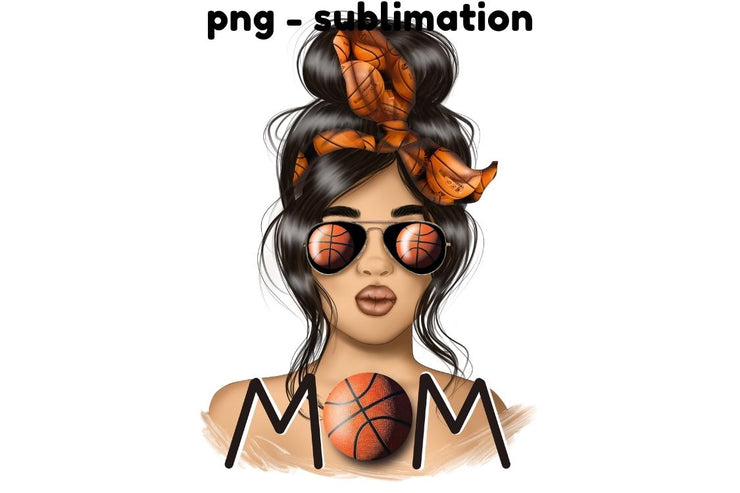 Mom Basketball Illustration | Png File | For Sublimation