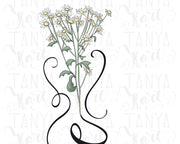 Love Wild Flower Png | Sublimation Designs Minimalistic