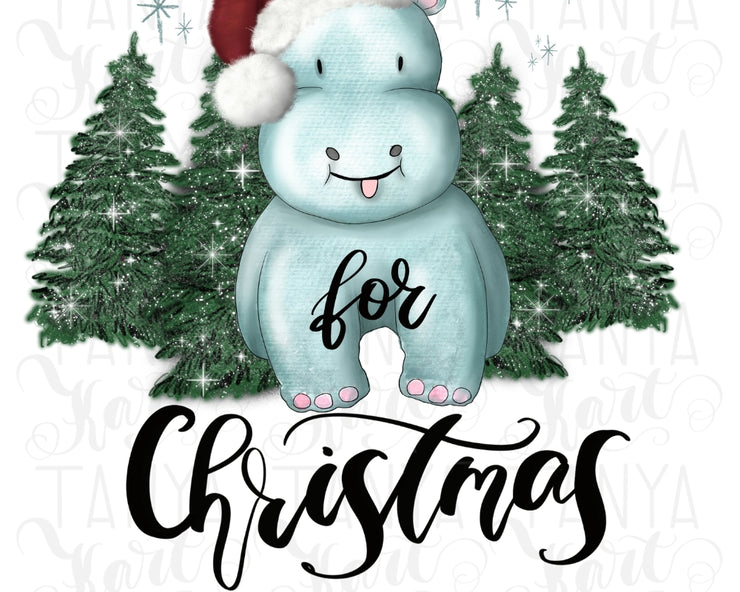 Holiday Quote | I Want A Hippopotamus For Christmas | Design