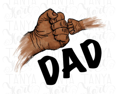 Sublimation Image | Father's Day Design | Adult Baby Fist