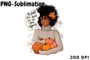 Sublimation Design Afro Woman