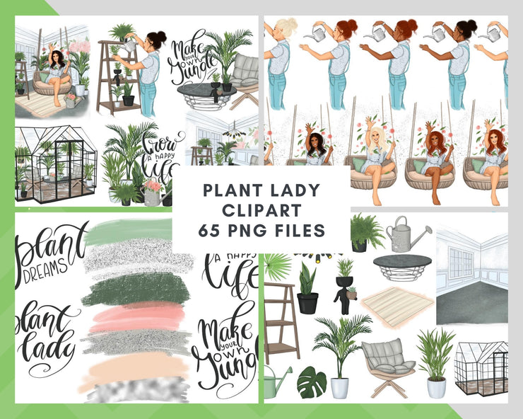 Plant Lady Clip Art