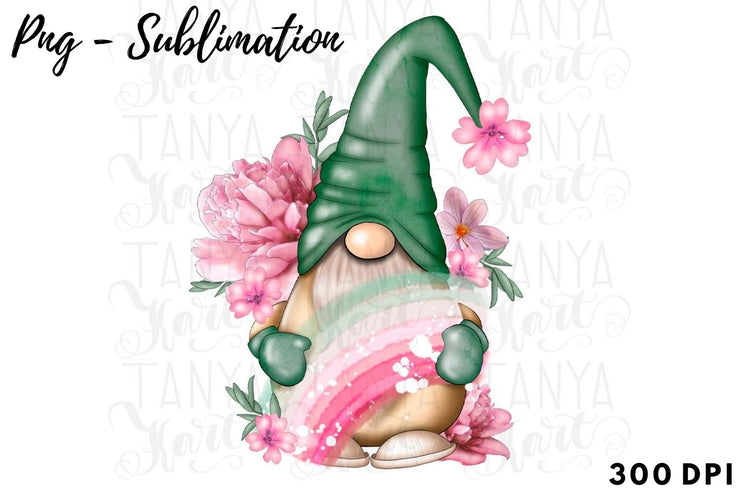 Sublimation Design| Rainbow Gnome