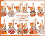 Fall Nordic Gnomes Planner Icons