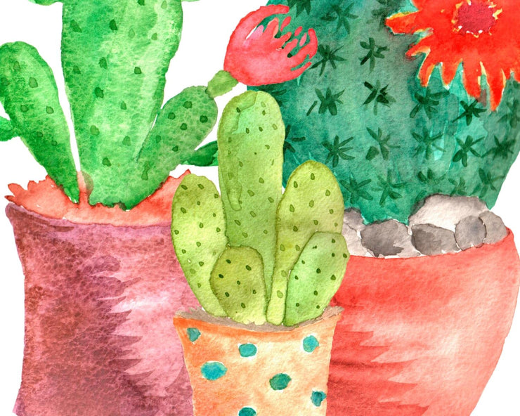 Watercolor Cactus | Sublimation Design