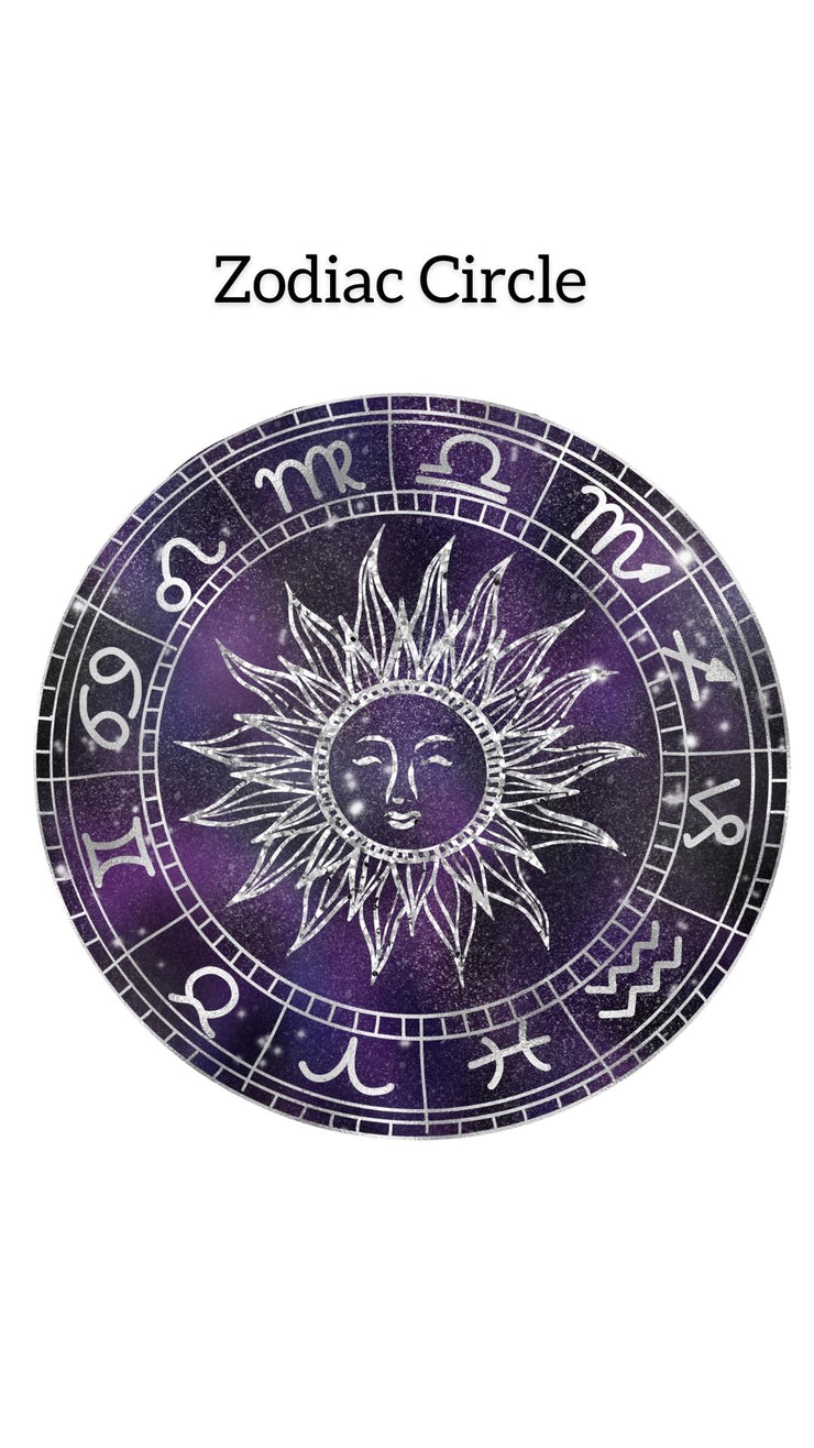 Zodiac Circle | Astrology Symbols | Png Sublimation