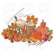 Pumpkin Set | Design For Fall | Autumn Leaves