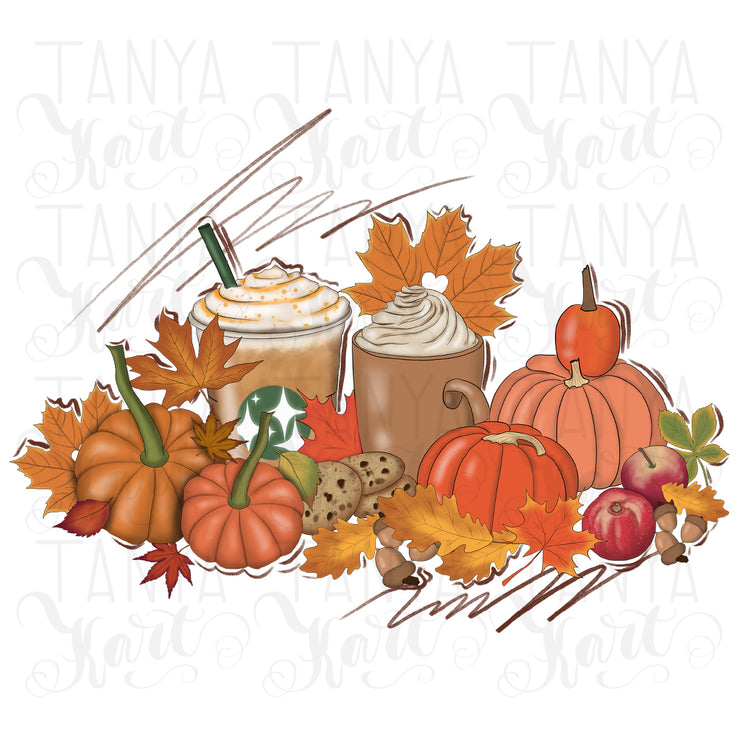 Pumpkin Set | Design For Fall | Autumn Leaves