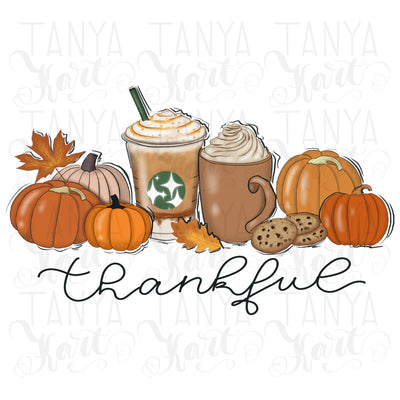 Thankful Fall | Season Pumpkin Design | Hello Fall