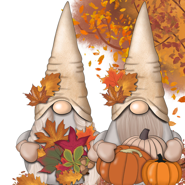 Gnomes Couple | Graphic Design | Sublimation Autumn Tree