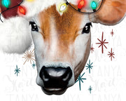 Christmas Cow | Sublimation Download | Farm Animals | Western Png Design