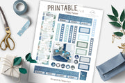 I love Denim Light skin Printable Kit Happy Planner
