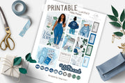 I love Denim Weekly Printable Kit Happy Planner