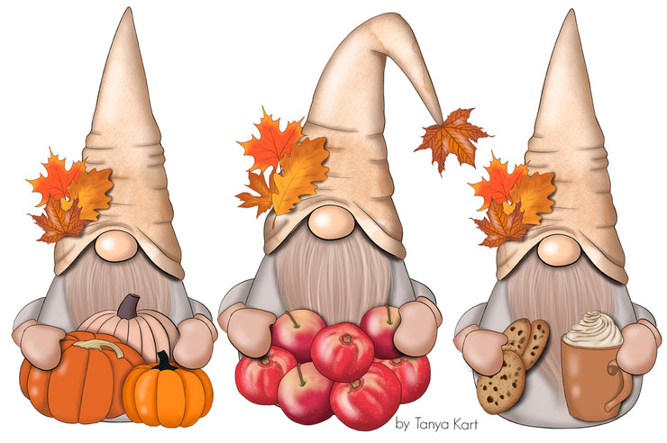 Fall Nordic Gnomes Planner Icons