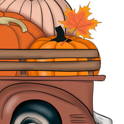Truck With Pumpkins PNG Sublimation