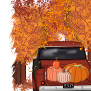 Autumn Design | Truck With Pumpkins