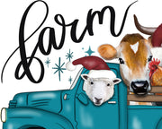 Farm Christmas | Png Sublimation | Farm Life | Christmas Old Truck