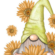 Gnome With Sunflowers| Png File | For Sublimation