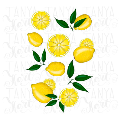 Lemon Png Sublimation File