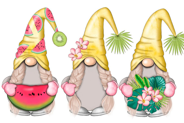 Summer Girls Gnomes Icons