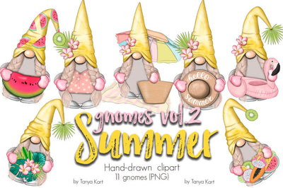 Summer Girls Gnomes Icons