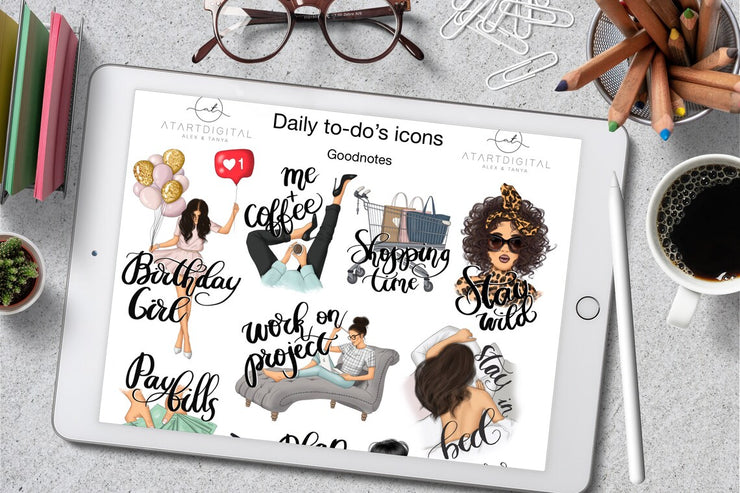 Goodnotes Stickers | Daily To Do's