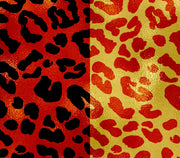 Leopard Red And Gold Patterns