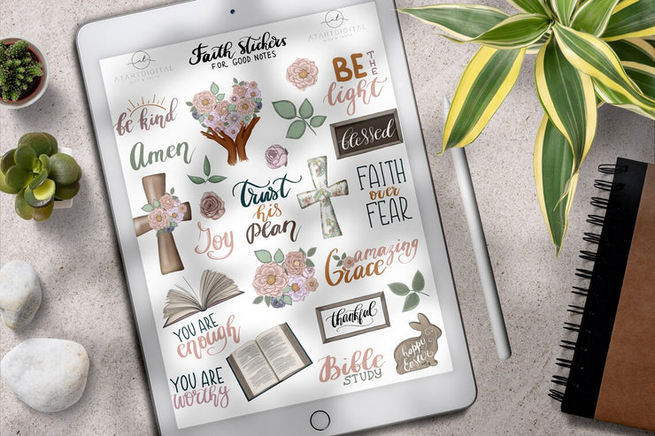 Goodnotes Stickers | Faith | Prayer | African American Icons