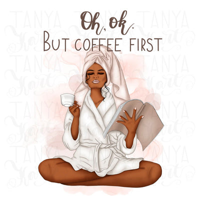 But Coffee First | Afro Art | Sublimation Design