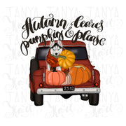 Autumn Truck | Sublimation File | Husky Png
