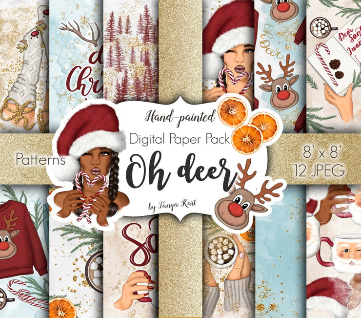 Oh Deer Christmas Patterns