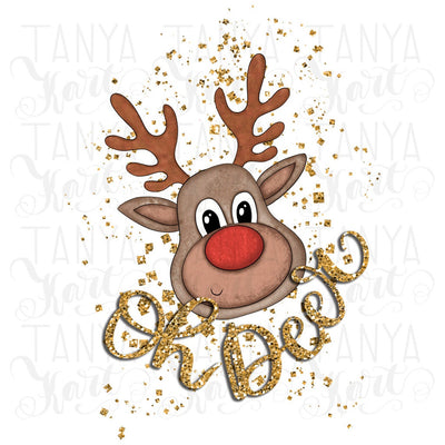 Oh Deer Christmas Illustration