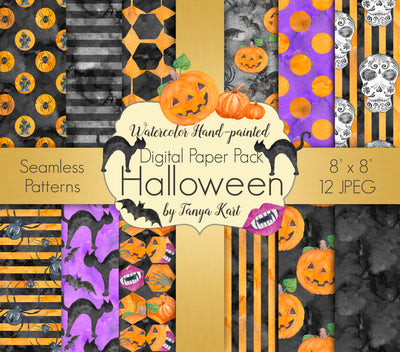 Halloween Digital Paper Pack